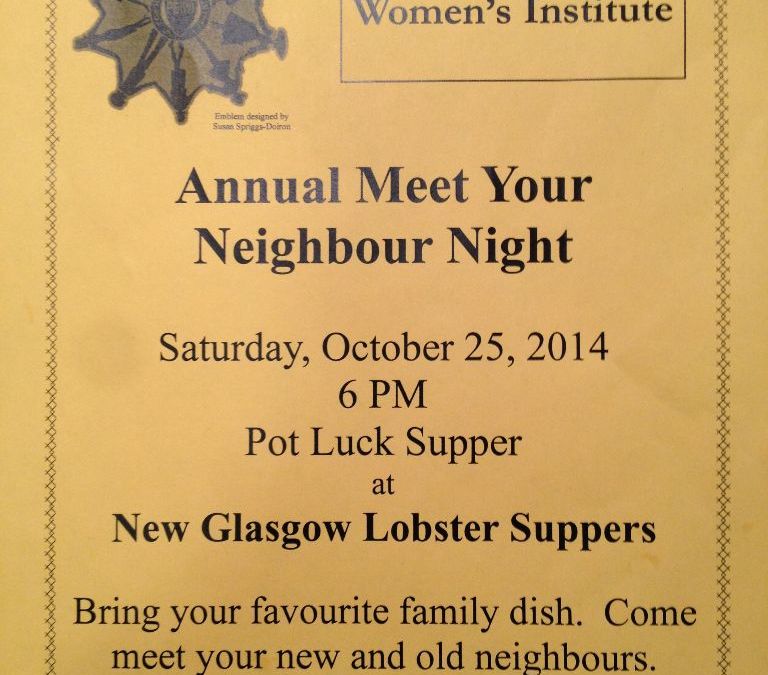 Meet Your Neighbour Night 2014