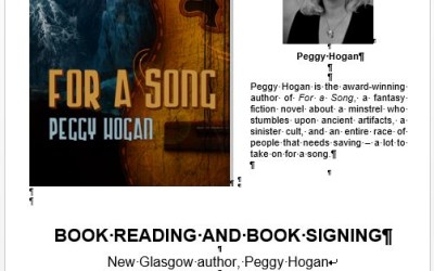 Book Reading and Signing by New Glasgow Author!